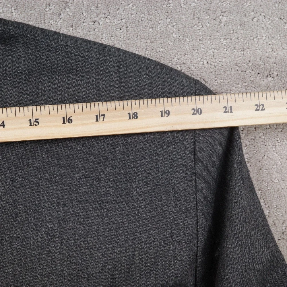Ralph Ralph Lauren Suit Men 46 40W 26L Charcoal Gray Herringbone Career Wool‎